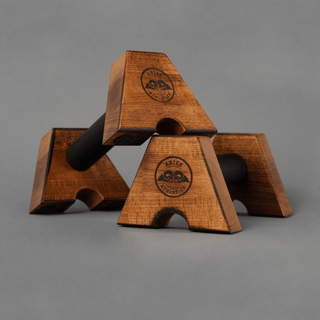 ATHLETTS Liegestützgriffe – Kompakt | Buchenholz | Travel-Edition