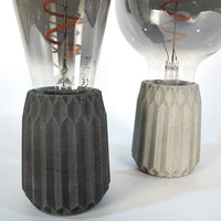 Violet Concrete Table Lamp – Dimmable, modern design, handmade — Ansicht 4