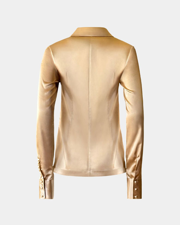 Blouse Faiza made from recycled polyester – Slim Fit, Fairly produced