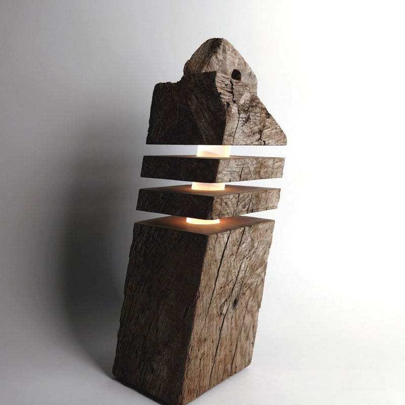 Torn 10 Stehlampe recyceltes Fachwerkholz handgefertigt — Ansicht 4
