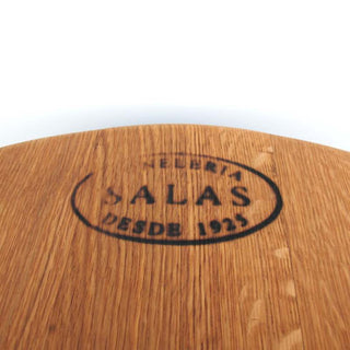 Coffee table made from an old wine barrel lid, Ø55cm, "Toneleria Salas Desde 1925" – Handmade | Rustic &amp; Modern | Sustainable
