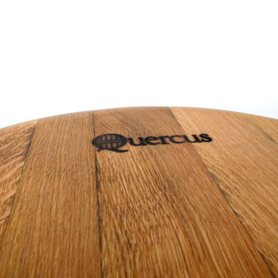 Couchtisch Quercus Weinfassdeckel Ø55cm – Handgefertigt Eichenholz