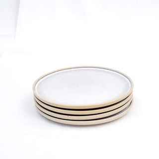 Aalina Geschirrset – Steingut | Beige-Weiß | Handgefertigt