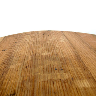 Couchtisch aus altem Whiskyfassdeckel Ø60cm "mini |Z|" – Handgefertigt | Rustikal | Nachhaltig