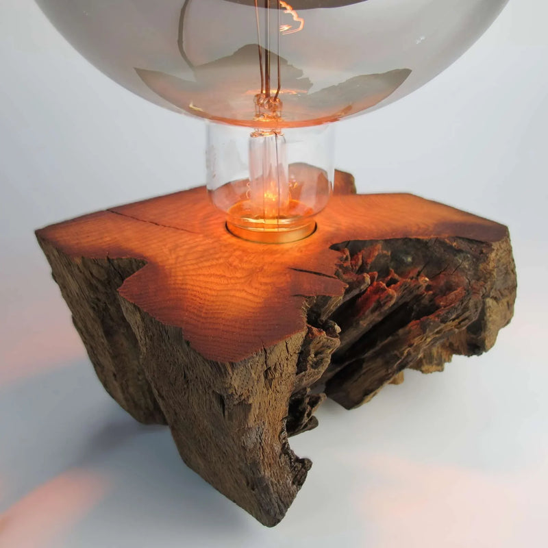 Rökkri Dimmable Oak Table Lamp Handmade — Ansicht 4