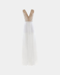 Marilyn Dress – Shimmering Tulle | Deep V-Neck | Recycled Glamour — Ansicht 2