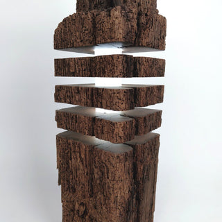 Torn 2 Stehlampe – Designerstück | recyceltes Holz | handgefertigt