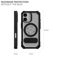 Crystal Clear iPhone 16 Case, Military-Grade Protection, MagSafe Compatible, Twist Lock — Ansicht 5