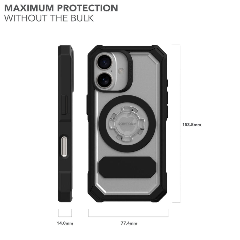 Crystal Clear iPhone 16 Case, Military-Grade Protection, MagSafe Compatible, Twist Lock — Ansicht 5