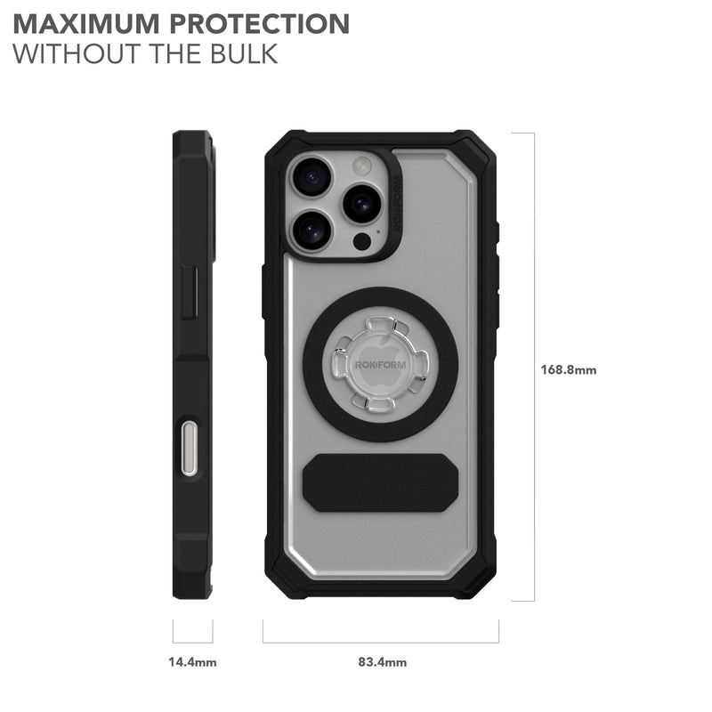 Rokform Crystal Clear iPhone 16 Pro Max Case: Military-Grade Magnetic Protection — Ansicht 5