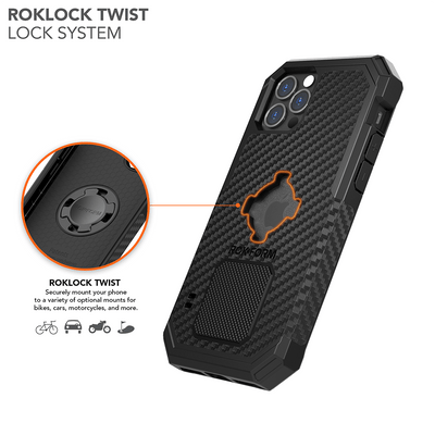 Rokform Rugged Case for iPhone 12/12 Pro - Military-Grade, Magnetic, Twist Lock