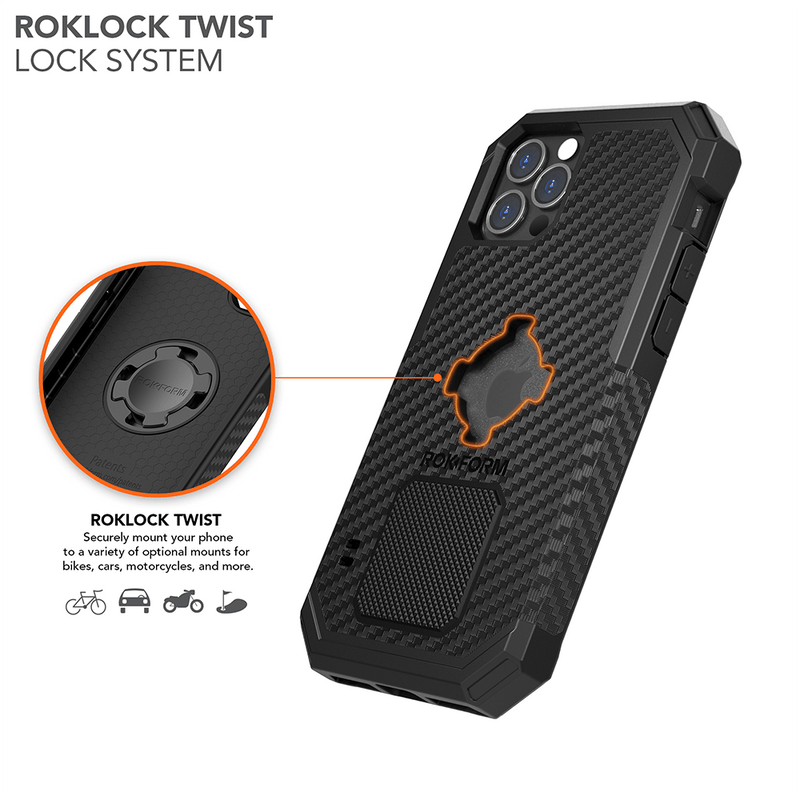 Rokform Rugged Case for iPhone 12/12 Pro - Military-Grade, Magnetic, Twist Lock — Ansicht 3
