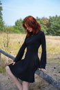 Lya Dress black – Organic cotton, handcrafted in Germany
