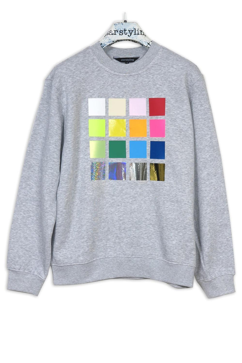 Richter Sweater Multicolor Squares Unisex Hoodie — Ansicht 2
