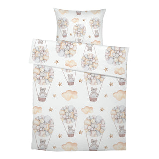 Bärlis Ballonfahrt – GOTS-Farben | Hautfreundlich | Traumhaft weich