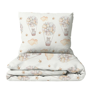 Bärlis Ballonfahrt – GOTS-Farben | Hautfreundlich | Traumhaft weich