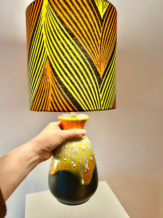 Fat Lava Bay Keramik Lampe - kabellose LED-Leuchte