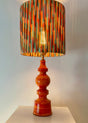Kleine 70 Jahre Stehlampe mit Pop Art String Schirm