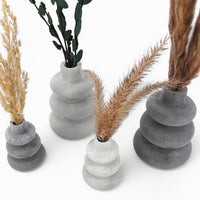 Pasu Vase aus Beton – Anthrazit, wasserdicht mit Filzfüßen — Ansicht 5