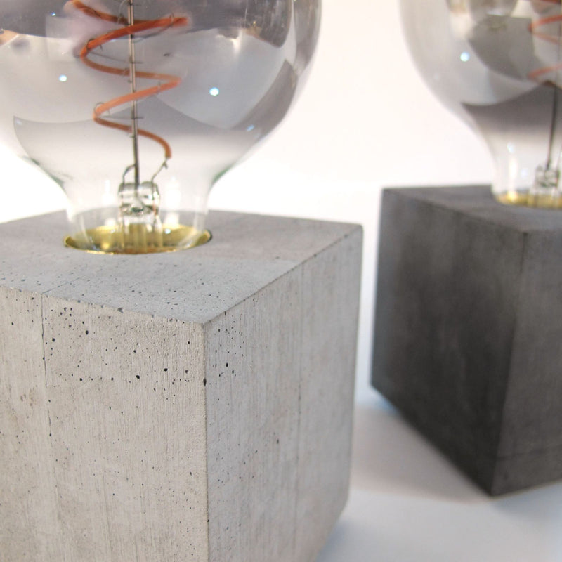 Vespera Concrete Table Lamp 10x10cm – Grey or Anthracite with Dimmer — Ansicht 13