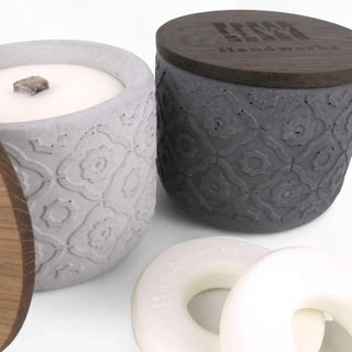 Tine | Wachsfresser Ø10cm aus Beton – Minimalistisch | Nachhaltig | Stilvoll