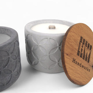 Palo | Wachsfresser Ø10cm aus Beton – Nachhaltig | Minimalistisch | Innovativ