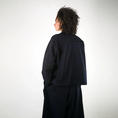 POLK BLUE Unisex Worker Jacket made from Deadstock Wool