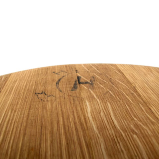 Couchtisch aus altem Weinfassdeckel Ø55cm "Herfe H Toneleria" – Handgefertigt | Rustikal | Nachhaltig