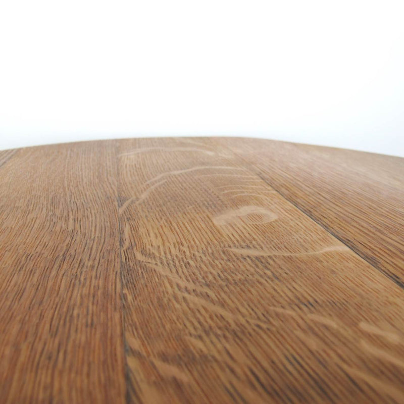 Coffee table made from wine barrel lid Ø54cm AM-TP – Handmade oak wood — Ansicht 5