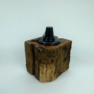 Törvik | Gartenfackel aus Eiche – Handgefertigt | Rustikal | Stilvoll