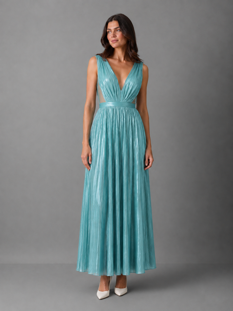 ALINE CELI COUTURE Kleid Lumière Plissé – Recycelt — Ansicht 1