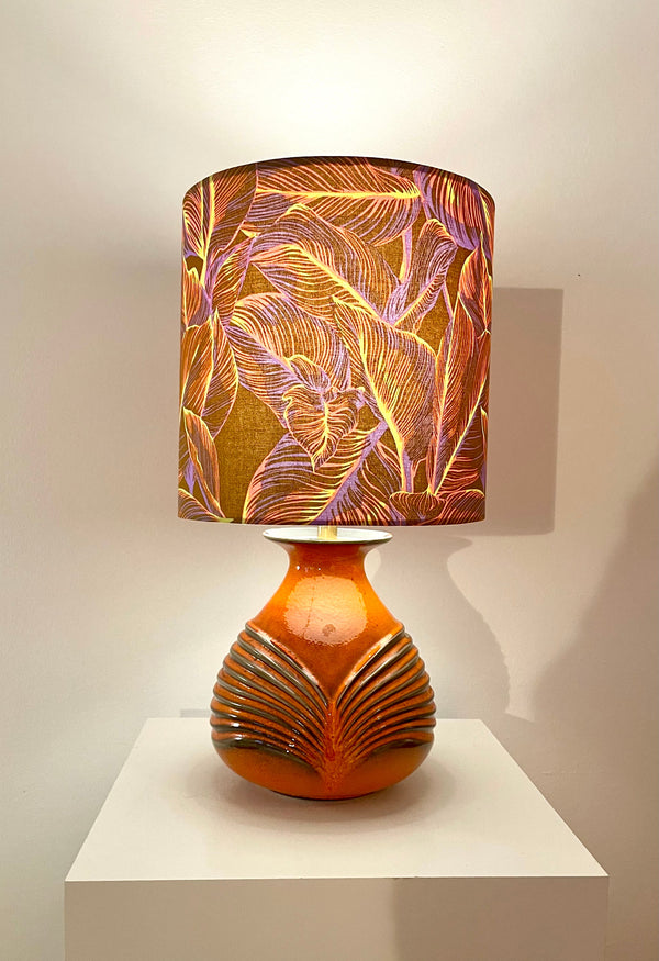 Upgecykelte Vasenlampe aus Cari Zalloni Vase von Fohr - West German Pottery