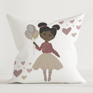 Dekokissen „Little Princess“ 40×40 cm mit Prinzessin‑Motiv – OEKO‑Tex Baumwolle, GOTS‑Farben, weich, hautfreundlich und liebevoll fürs Kinderzimmer
