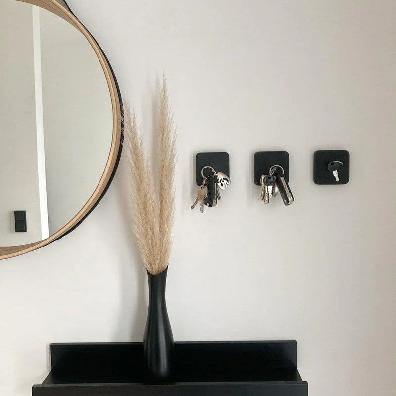 HAMO Magnetischer Schlüsselhalter 3er-Set – Holz, extra starker Magnetkern — Ansicht 4