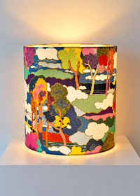 Tischlampe aus Mid Century Vase von Cari Zalloni für Steuler - Liberty London Stoff — Ansicht 4