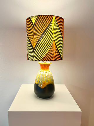Bay Keramik Vasenlampe Design Bodo Mans - Opt Art  / Pop Art