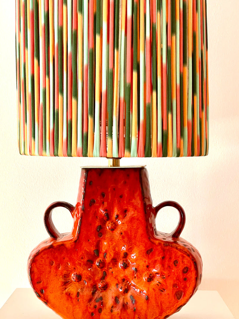70er Jahre Pop Art Tischlampe - Upcycling West German Pottery — Ansicht 19