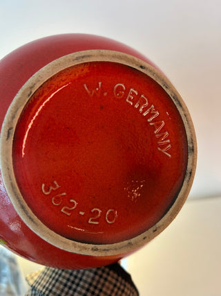 Skulpturale Tischlampe aus Fohr Vase - West Germany