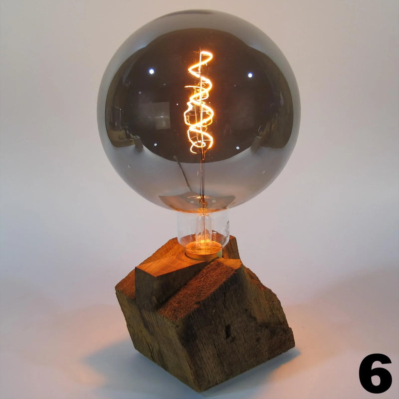 Rökkri Dimmable Oak Table Lamp Handmade — Ansicht 7