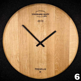 Viini Kello – Wanduhr aus Weinfassdeckel | Nachhaltig | Handgefertigt | Made in Germany