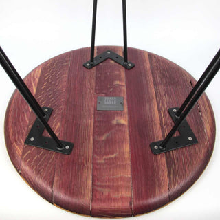 Couchtisch aus altem Weinfassdeckel "Intona AM-TP" – Handgefertigt | Nachhaltig | Einzigartig