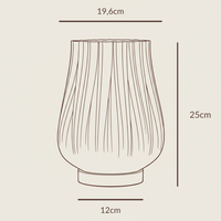 Cora 3D Printed Table Lamp | Recycled PLA & Oak Wood — Ansicht 4