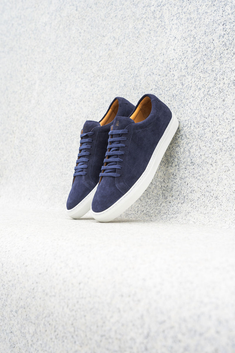 kūlson Sneakers navy suede handmade Portugal recycled sole — Ansicht 7