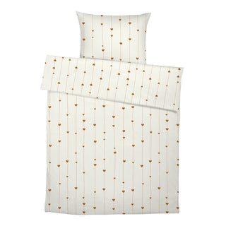 Herzchen Kinderbettwäsche – Zart | Aquarell | Atmungsaktiv