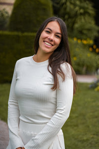 Lya langer Pulli Creamy White – Bio-Baumwolle, B-Ware — Ansicht 2
