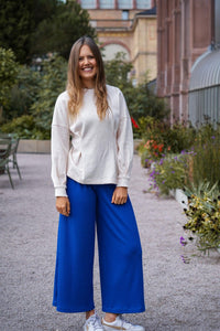 Lya Comfy Pants cobalt blue – Fabric trousers with elastic waistband — Ansicht 7