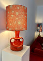 Seltene 70er Designlampe Goebel PAN Serie Keramik Tischlampe Space Age