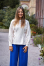 Nayala long jumper creamy white – oversized, organic cotton
