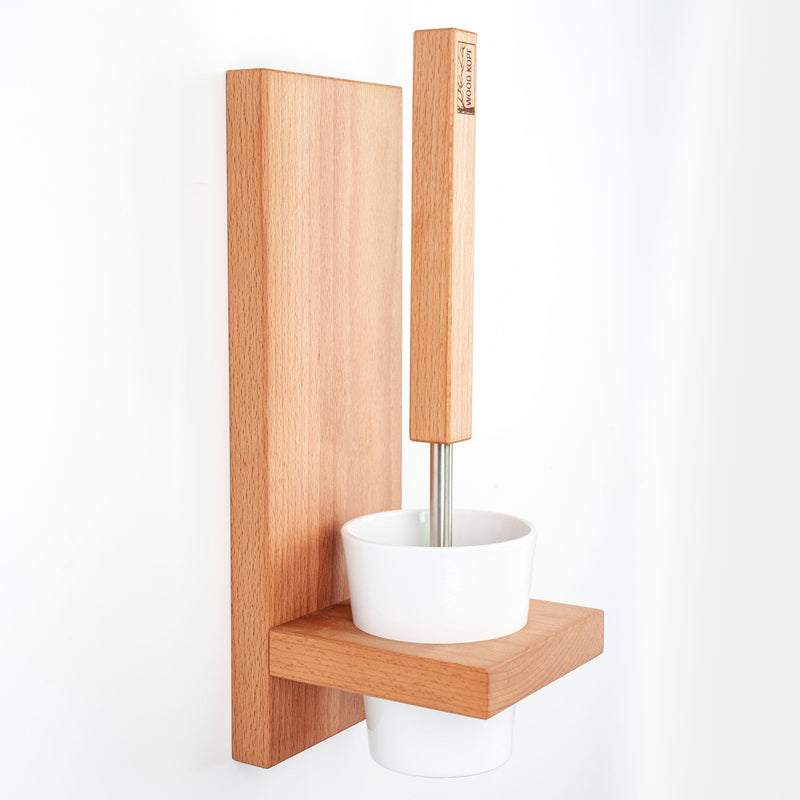 Toilettenbürstenhalter LARA aus Eichenholz – Wandmontage, handgefertigt — Ansicht 14