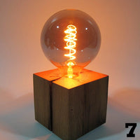 Skumring Bedside Lamp Oak Wood Handmade Dimmable — Ansicht 14
